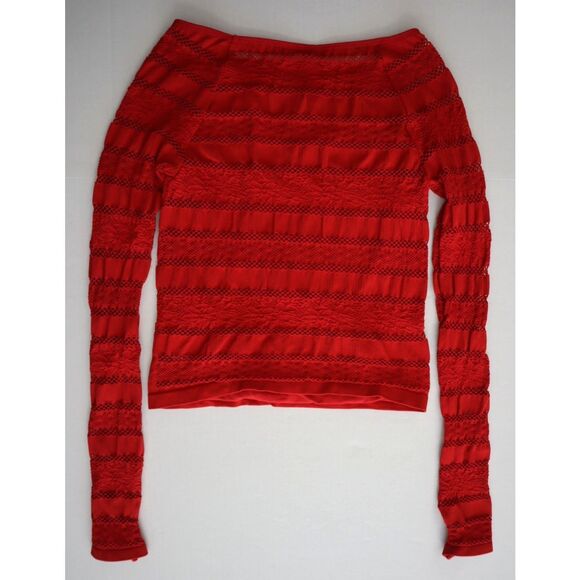 Free People Movement Women's Sz XS/S Winterberry Red Take On Me Layer Top - Picture 2 of 8